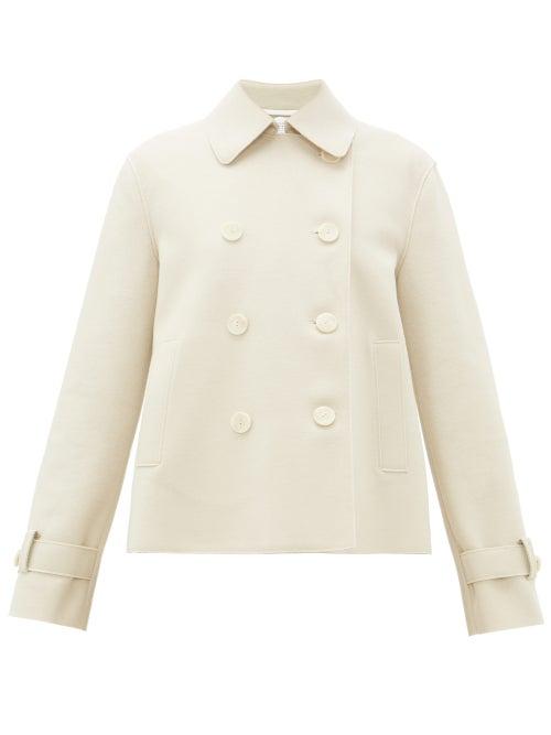 Matchesfashion.com Harris Wharf London - Double-breasted Pressed-wool Jacket - Womens - Cream