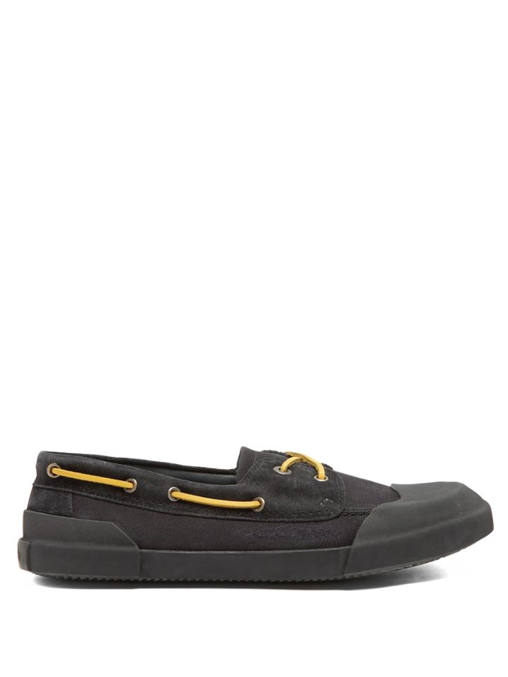 Lanvin Rubber And Canvas Deck Shoes