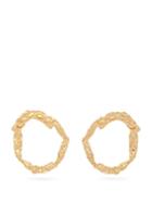Matchesfashion.com Chlo - Anouck Crinkled Gold Tone Hoop Earrings - Womens - Gold