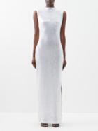 16arlington - Mira Sequin-embellished Sleeveless Dress - Womens - Clear