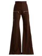 Chloé Wool-blend Flared Trousers