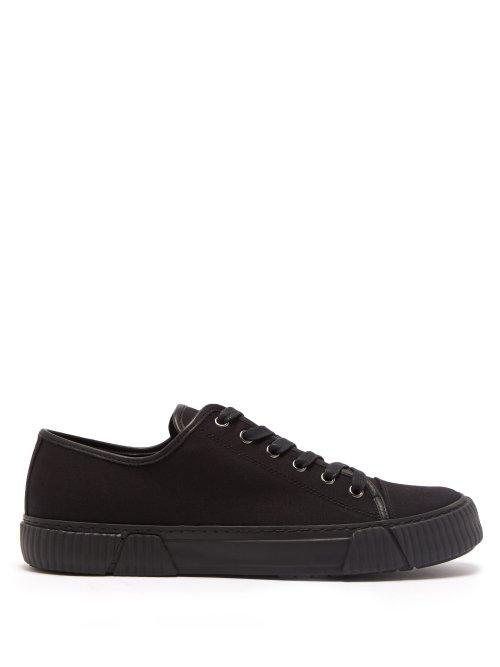 Matchesfashion.com Both - Low Top Canvas Plimsolls - Mens - Black