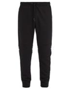 Matchesfashion.com Fendi - Striped Cotton Blend Track Pants - Mens - Black
