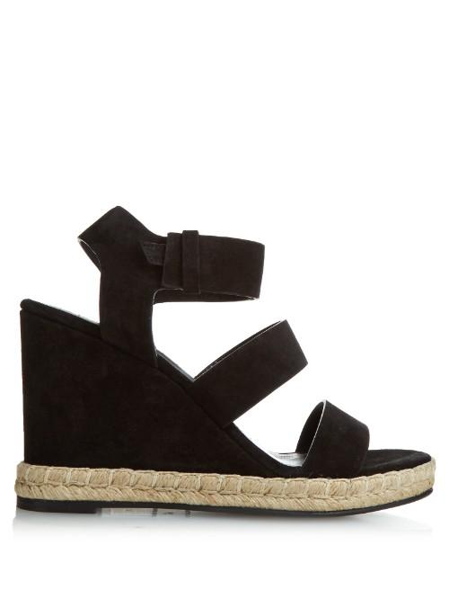 Balenciaga Suede Wedge Sandals