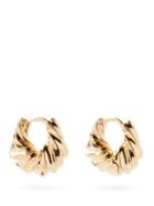Matchesfashion.com Otiumberg - Twisted Mini 14kt Gold-vermeil Hoop Earrings - Womens - Yellow Gold