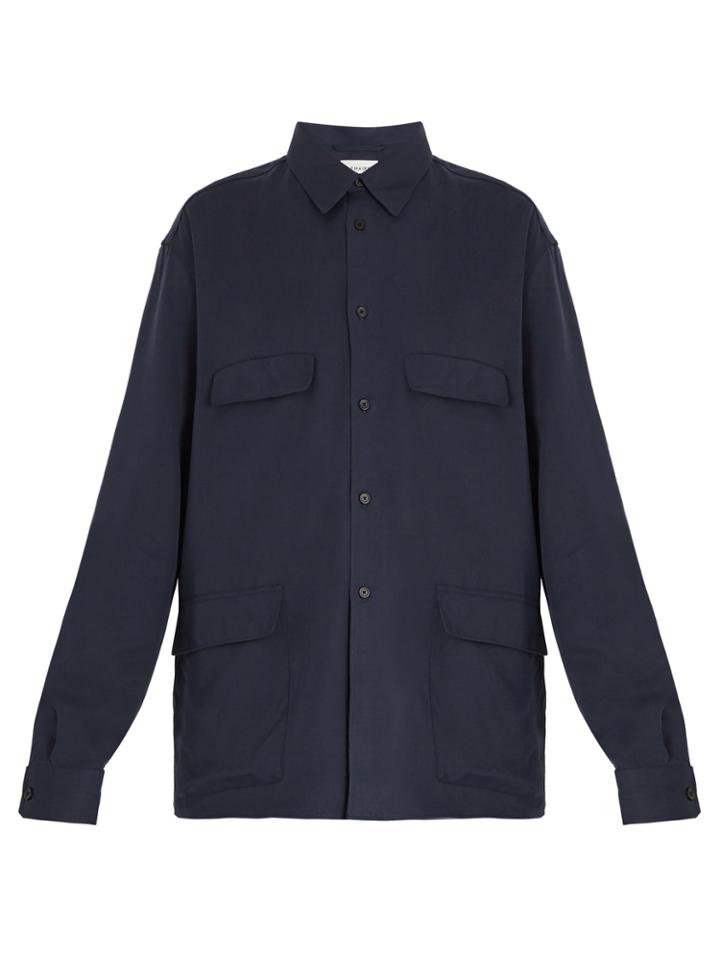 Lemaire Four-pocket Silk-blend Shirt