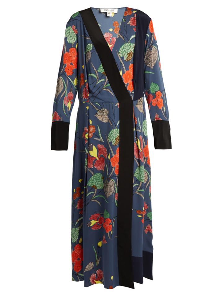 Diane Von Furstenberg Ampre-print Stretch-silk Dress