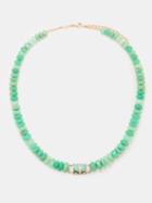 Jacquie Aiche - Geom Opal, Chrysoprase & 14kt Gold Necklace - Womens - Green Multi