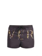 Matchesfashion.com Versace - Logo-print Swim Shorts - Mens - Black