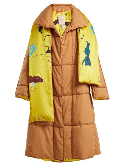 Matchesfashion.com Roksanda - Maera Quilted Cotton Coat - Womens - Beige