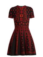 Alexander Mcqueen Floral Intarsia-knit Dress