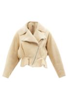 Isabel Marant - Addya Shearling And Suede Jacket - Womens - Ivory