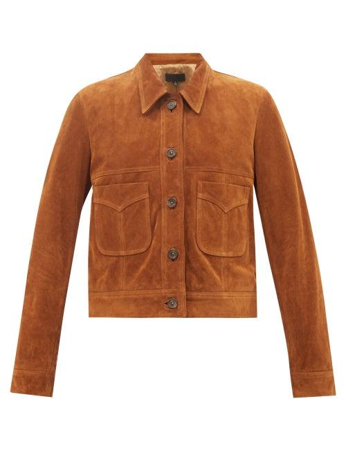 Nili Lotan - Clarisse Suede Jacket - Womens - Copper