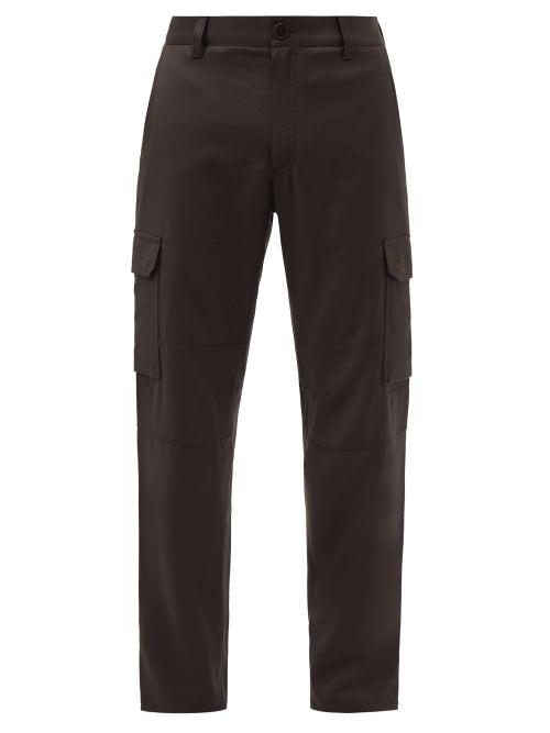 Brioni - Rangiroa Wool Cavalry-twill Cargo Trousers - Mens - Brown