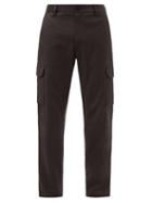 Brioni - Rangiroa Wool Cavalry-twill Cargo Trousers - Mens - Brown