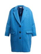 Matchesfashion.com Isabel Marant Toile - Gimi Oversized Wool Blend Coat - Womens - Blue