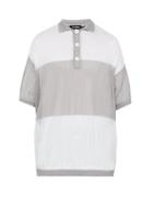Matchesfashion.com Raf Simons - Oversized Mesh Front Polo Shirt - Mens - Light Grey
