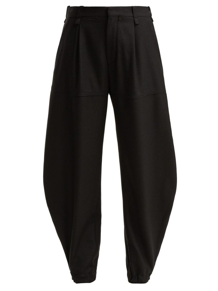 Chloé Press-stud Cuff Virgin-wool Trousers