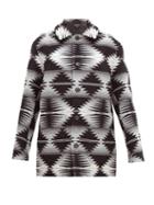 Matchesfashion.com Pendleton - Brownsville Intarsia Wool And Cotton-blend Coat - Womens - Grey Multi