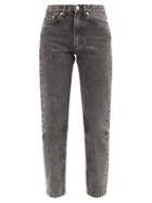 Matchesfashion.com A.p.c. - Martin High-rise Stonewashed Straight-leg Jeans - Womens - Grey