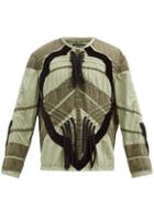 Matchesfashion.com Craig Green - Laced Panelled Technical-poplin Top - Mens - Green