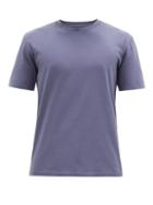 Matchesfashion.com Maison Margiela - Four Stitches Cotton-jersey T-shirt - Mens - Blue