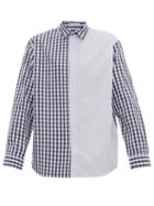 Matchesfashion.com Jw Anderson - Gingham Cotton Poplin Shirt - Mens - Blue