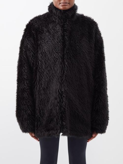 Balenciaga - Faux-fur Jacket - Womens - Black