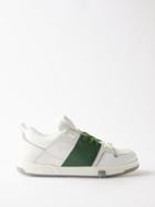 Valentino Garavani - Open Skate Leather High-top Trainers - Mens - White Green