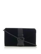 Christopher Kane Safety Buckle Velvet Cross-body Bag