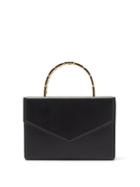 Ladies Bags Amina Muaddi - Amini Pernille Envelope-flap Leather Box Bag - Womens - Black Multi