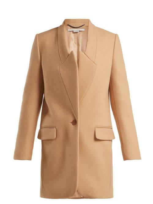 Matchesfashion.com Stella Mccartney - Casandra Single Breasted Coat - Womens - Camel