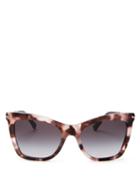 Matchesfashion.com Valentino - Rockstud Square Acetate Sunglasses - Womens - Tortoiseshell