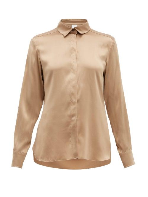 Matchesfashion.com Max Mara Leisure - Gru Shirt - Womens - Camel