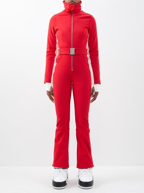 Cordova - Softshell Ski Suit - Womens - Red White
