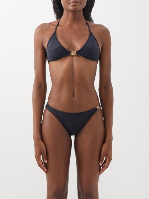Gucci - Gg-logo Jersey Bikini - Womens - Black