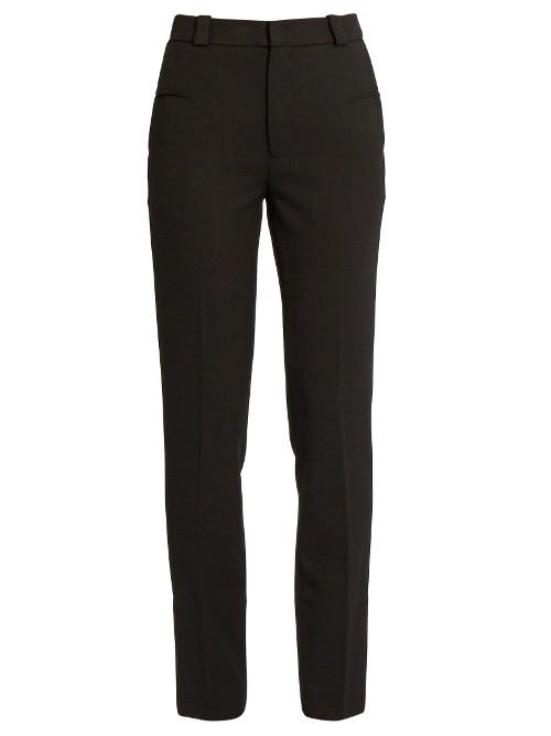 Roland Mouret Lacerta Cigarette-leg Crepe Trousers