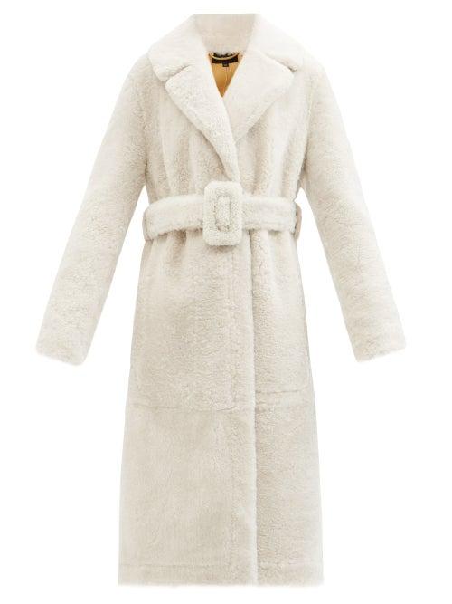 Joseph - Catrin Merino Shearling Coat - Womens - Ivory