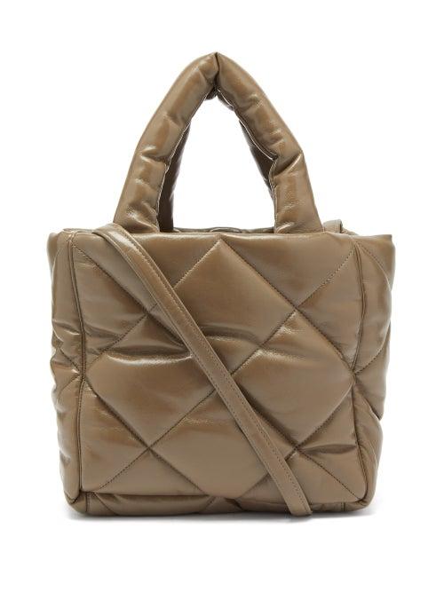 Stand Studio - Rosanne Quilted Faux-leather Tote Bag - Womens - Khaki