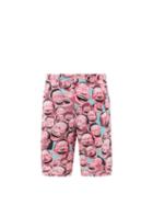 Matchesfashion.com Comme Des Garons Shirt - X Yue Minjun Printed Cotton Shorts - Mens - Pink Multi
