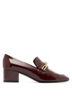 Matchesfashion.com Burberry - Chillcot Patent Leather Loafers - Womens - Burgundy
