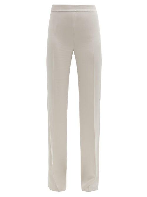 Matchesfashion.com Max Mara Studio - Davina Trousers - Womens - Silver