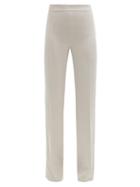 Matchesfashion.com Max Mara Studio - Davina Trousers - Womens - Silver