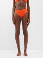 Sara Cristina - 90s Ring-embellished Bikini Bottoms - Womens - Orange