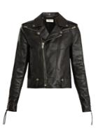 Saint Laurent Lace-up Motorcycle Leather Jacket