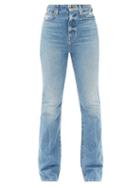 Matchesfashion.com Khaite - Danielle Straight-leg Cotton Jeans - Womens - Light Blue