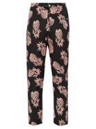 Matchesfashion.com Needles - Cowboy Pineapple Print Cotton Sateen Trousers - Mens - Black