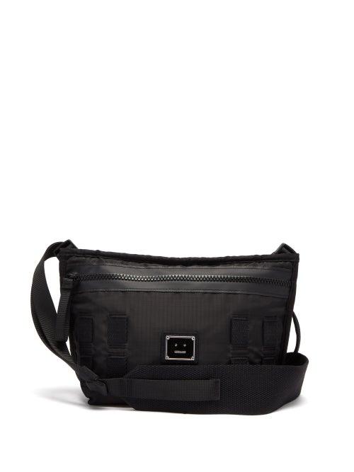 Acne Studios - Agios Face-patch Ripstop Cross-body Bag - Mens - Black