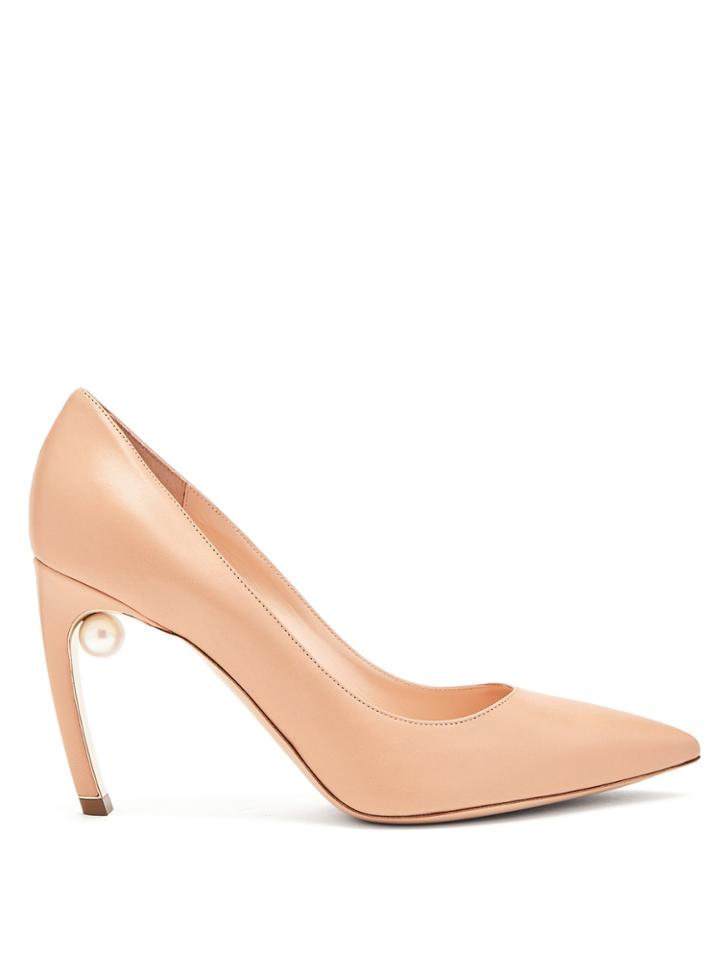 Nicholas Kirkwood Mira Pearl-heel Leather Pumps