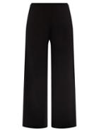 Raey - Wide-leg Knitted Cashmere Trousers - Womens - Black